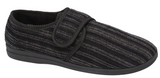 Grosby Thurston Mens Slippers Indoor Outdoor Cord Moccasins Shoes - Black