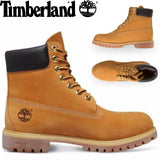 TIMBERLAND Mens 6" Premium Waterproof Boots Original Yellow Shoes - Wheat Nubuck