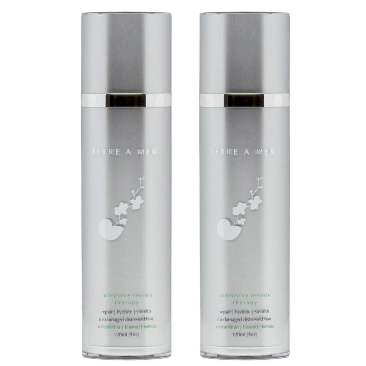 2x TERRE A MER Intensive Keratin Hair Hydrator Dual-Repair Treatment Rescue Therapy