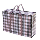 10x Large Stripe Bag Packing Storage Strip Zip Shopping Travel Check House Moving 50cm x 45cm x 25cm