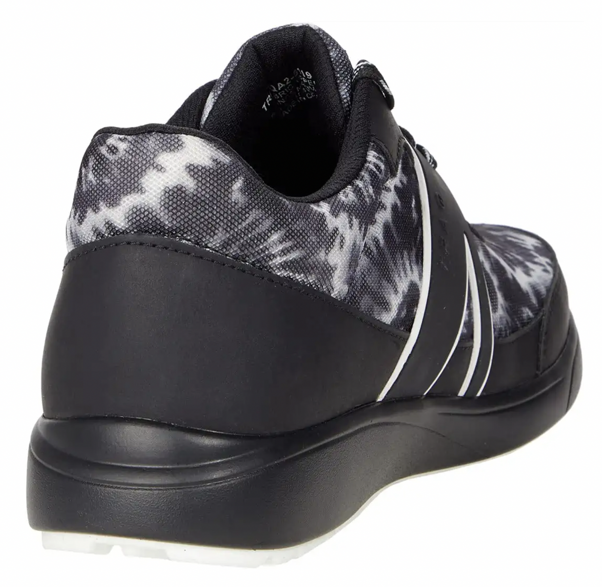 Alegria Womens TRAQ Qarma 2 Athletic Sneaker Smart Shoes- Black White Blast Off