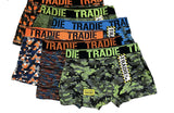 6x Mens Tradie Underwear Cotton Blend Trunk Undies - Assorted Colours