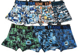 3x Mens Tradie Underwear Quick Dry Trunk Undies - Assorted Colours