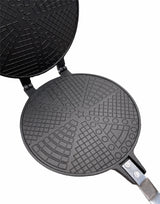 18cm Non-Stick Cast Aluminium Waffle Maker Snacks Pancake Cake Breakfast Making