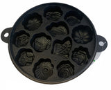 Cast Iron Cake Mould Maker DIY Cakes Pastry Mould Baking Pan Reusable w Lid