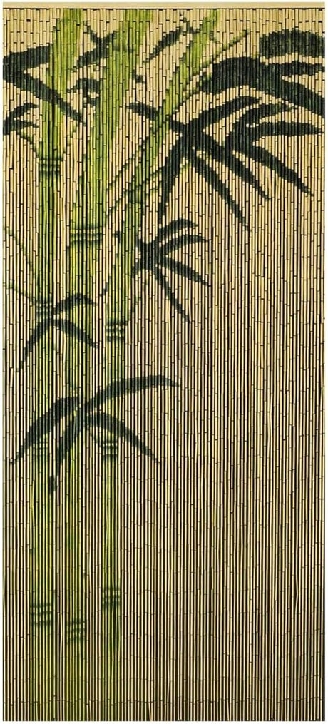 Deluxe Handmade Bamboo Door Curtain BAMBOO LEAVES Room Divider New Strands - Natural