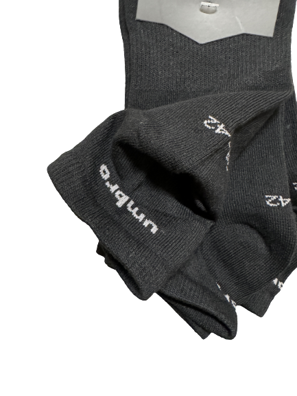 Umbro Mens Trainer Ankle Socks - Black - 1 Pack of 3 Pairs