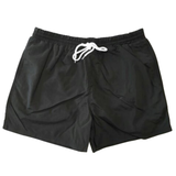 Mens Swim Running Sports Shorts w Brief Lining Elastic Drawstring Waistband