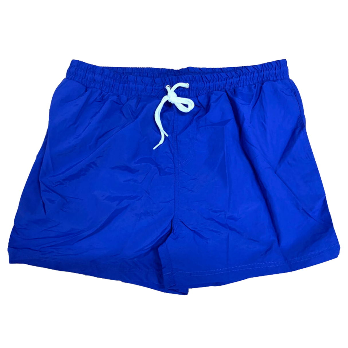 Mens Swim Running Sports Shorts w Brief Lining Elastic Drawstring Waistband