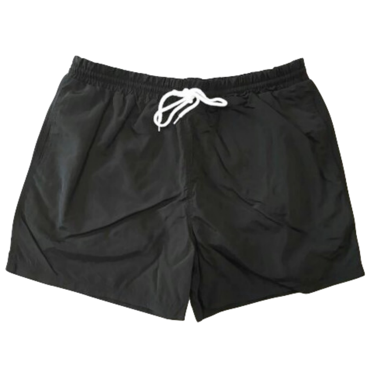 Mens Swim Running Sports Shorts w Brief Lining Elastic Drawstring Waistband