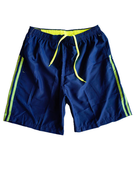 MENS SPORTS SHORTS Basketball Gym Training Tennis Surf Beach Running Boardies - Navy