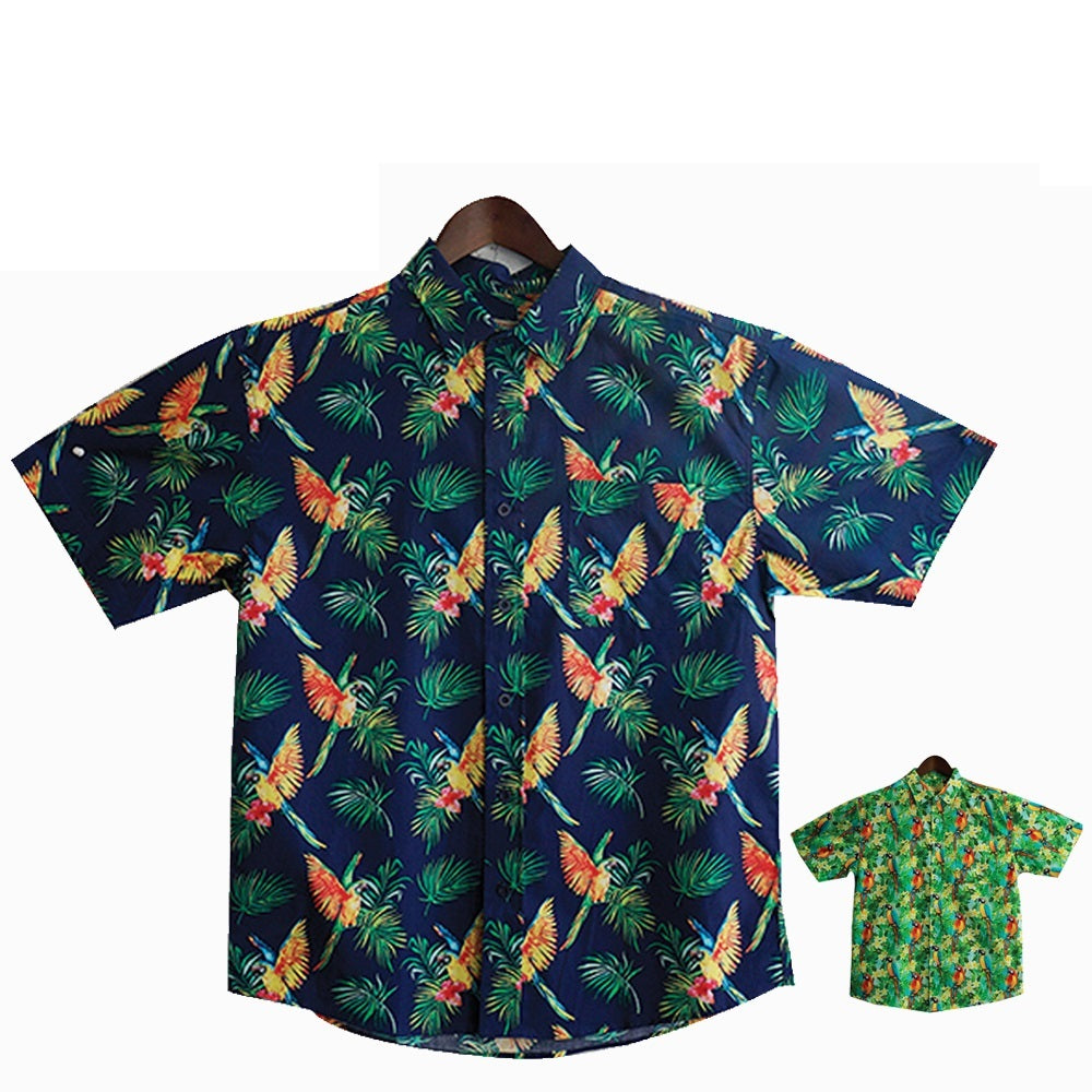 Mens HAWAIIAN SHIRT 100% Cotton Beach Tropical Summer Top