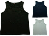 PLUS SIZE SINGLET Big Mens Sleeveless 100% COTTON Tank Top 3XL-6XL Summer