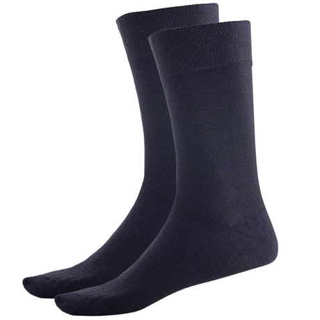 BAMBOO SOCKS Crew Natural Eco Healthy Enviro Unisex Work Anti-Bacterial Business - Charcoal