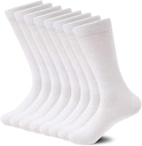 6 Pairs BAMBOO SOCKS Crew Natural Eco Healthy Enviro Unisex Work Business BULK - Navy