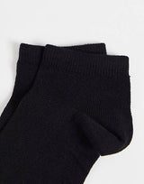 7 Pairs Low Cut Socks Cotton Soft Breathable Non-Slip Casual Ankle - Black