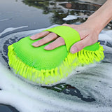 Microfibre Car Wash Mitt Chenille Sponge Ultra Absorbent Drying Towel For Car