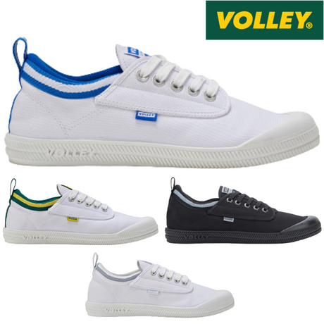 Dunlop Volleys International Volley Low Canvas Casual Mens Shoes Sneakers - Black/Dark Grey