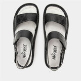 ALEGRIA Verona Sandals Shoes Slip On Womens Work Working in Basketry Black