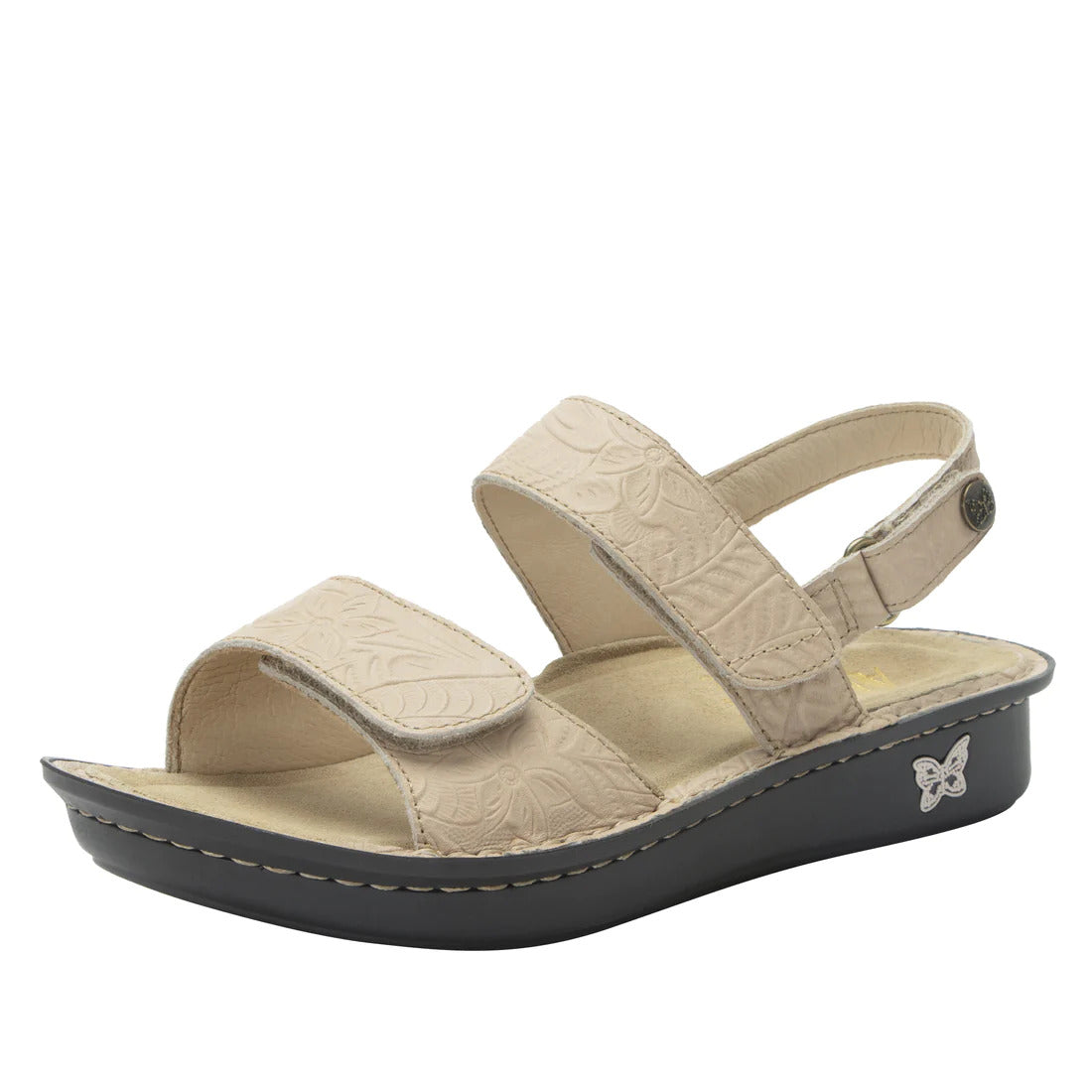 Alegria Verona Nursing Shoes Slip On Work Sandals - Bone