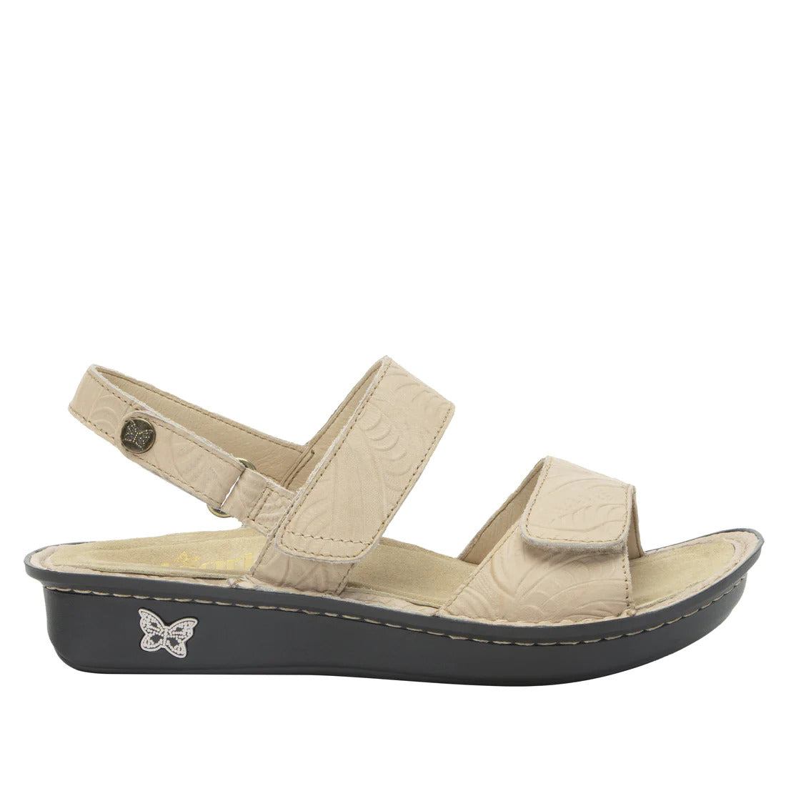 Alegria Verona Nursing Shoes Slip On Work Sandals - Bone