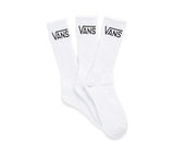 VANS 3pk Classic Crew Socks Sport Skate Skateboard Sox BMX - White