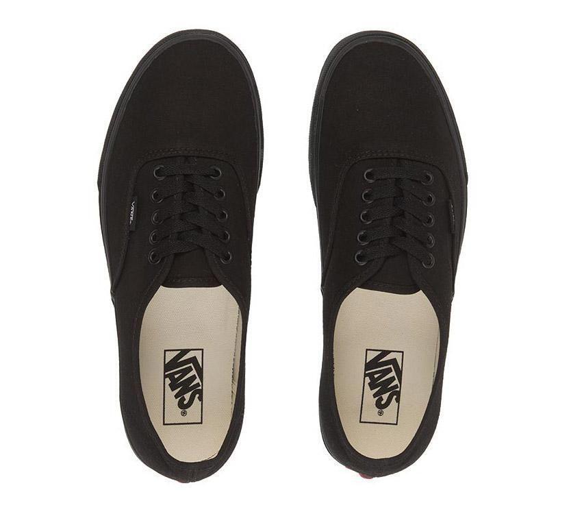 VANS Authentic Shoes Sneakers Classic Skateboard Sneakers Casual Skate Board - Black/Black