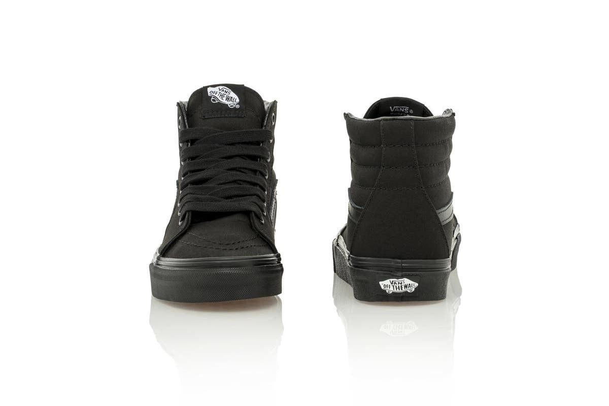 Vans SK8 Hi High Top Sneakers Runners Shoes Skate - Black/Black