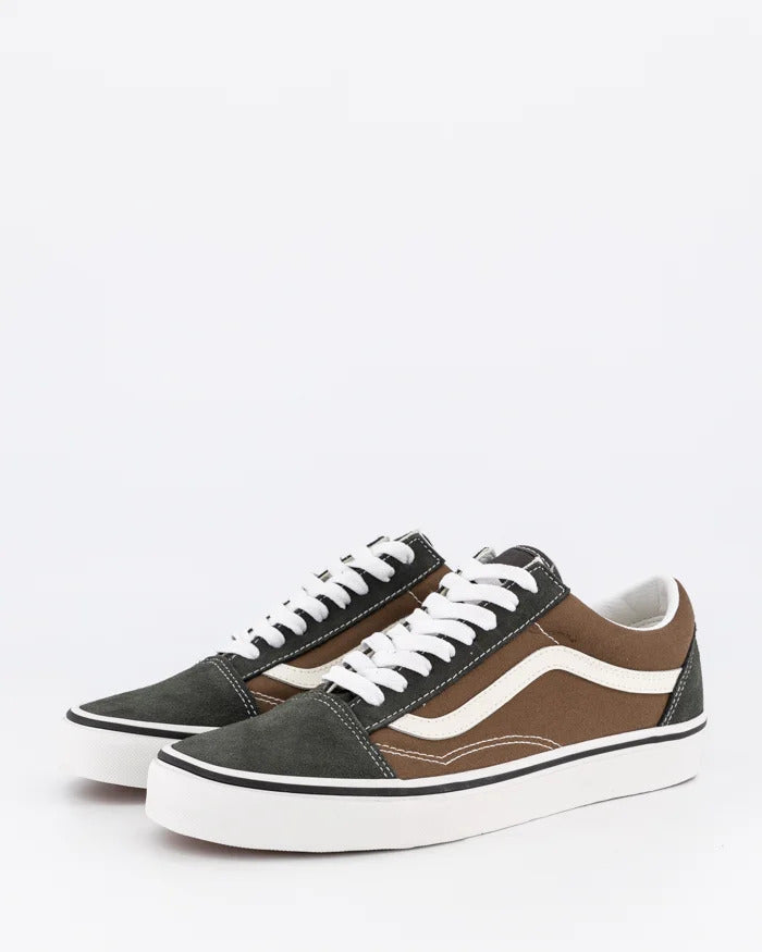 Vans Old Skool Canvas Suede Pop Mens Casual Shoes Sneakers in Brown/Multi