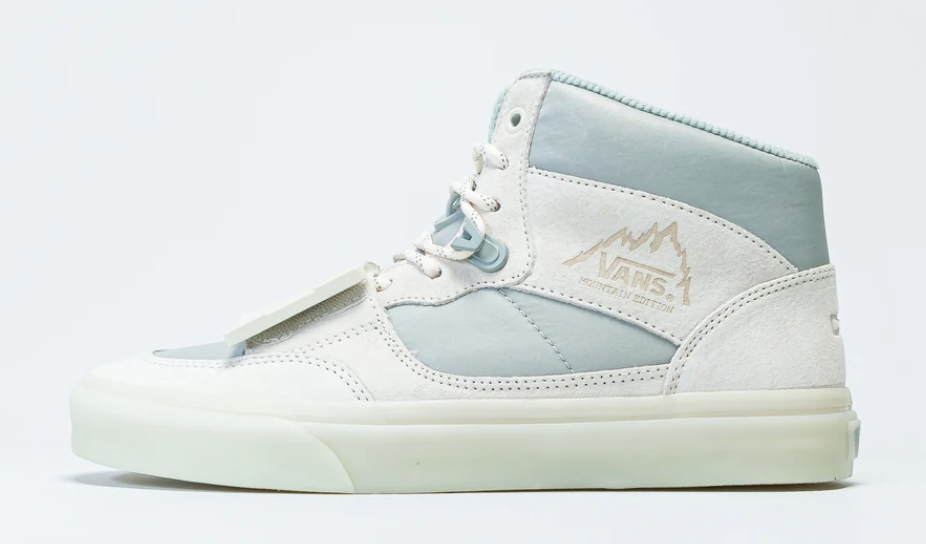 Vans Canvas High Top Shoes Sneakers Boots C2H4 - White/Sky