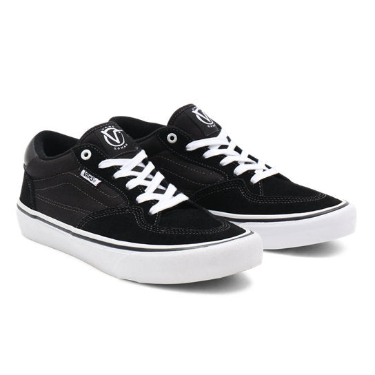 Vans Mens Rowan Pro Zorilla Shoes Slip-Resistant Lightweight - Black/White