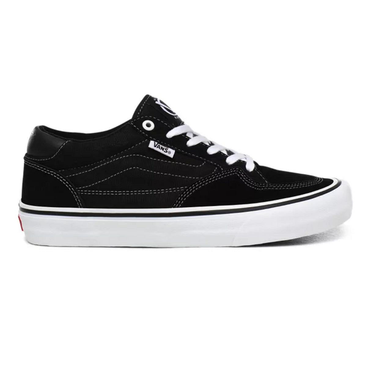 Vans Mens Rowan Pro Zorilla Shoes Slip-Resistant Lightweight - Black/White