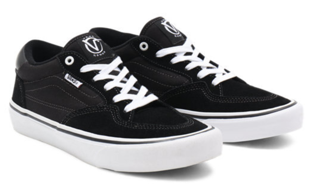 Vans Mens Rowan Pro Zorilla Shoes Slip-Resistant Lightweight - Black/White