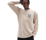 Vans Mens Have A Trip Long Sleeve T-shirt Top - Oatmeal