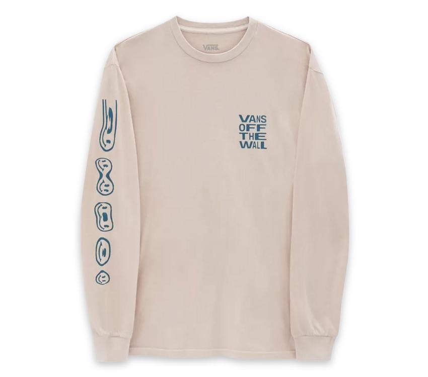 Vans Mens Have A Trip Long Sleeve T-shirt Top - Oatmeal