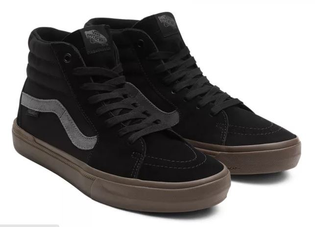 Vans Mens BMX SK8-HI Shoes High Top Runners Sneakers Skate - Black/Dark Gum