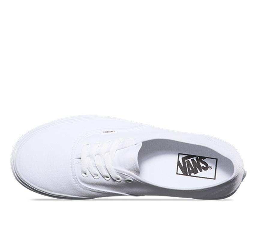 Vans Authentic Canvas Shoes Classic Skateboard Sneakers Casual - True White