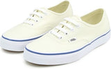 Vans Authentic Canvas Shoes Classic Skateboard Sneakers Casual - Off-White/White