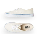 Vans Authentic Canvas Shoes Classic Skateboard Sneakers Casual - Off-White/White