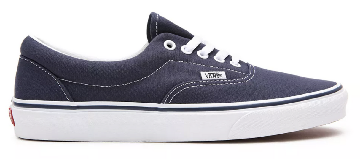 Vans Mens Era Canvas Casual Sneakers Shoes Skateboard - Navy