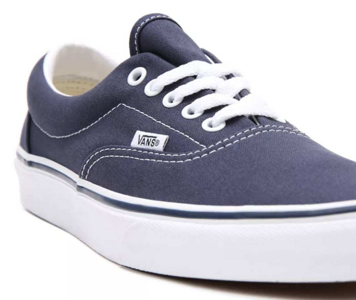 Vans Mens Era Canvas Casual Sneakers Shoes Skateboard - Navy