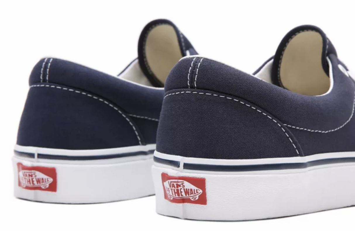 Vans Mens Era Canvas Casual Sneakers Shoes Skateboard - Navy