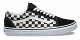 Vans Mens Old Skool Canvas Casual Sneakers Shoes - Primary Check Black/White