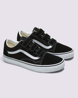 Vans Old Skool V Shoes Suede Canvas Sneakers - Black/White