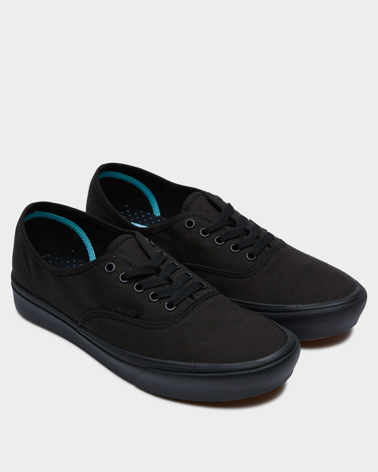 Vans Mens Authentic Comfycush Canvas Shoes Classic Sneaker Casual - Black/Black