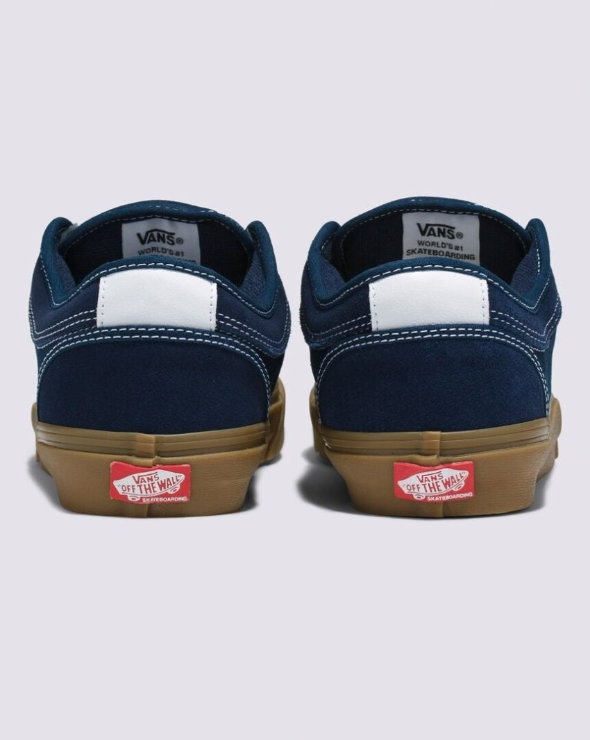 Vans Skate Chukka Low Lace Up Shoes in Dress Blues/Gum