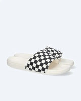 Vans La Costa Slide-On Chess Check Flip Flips Slip On - Black/Mars