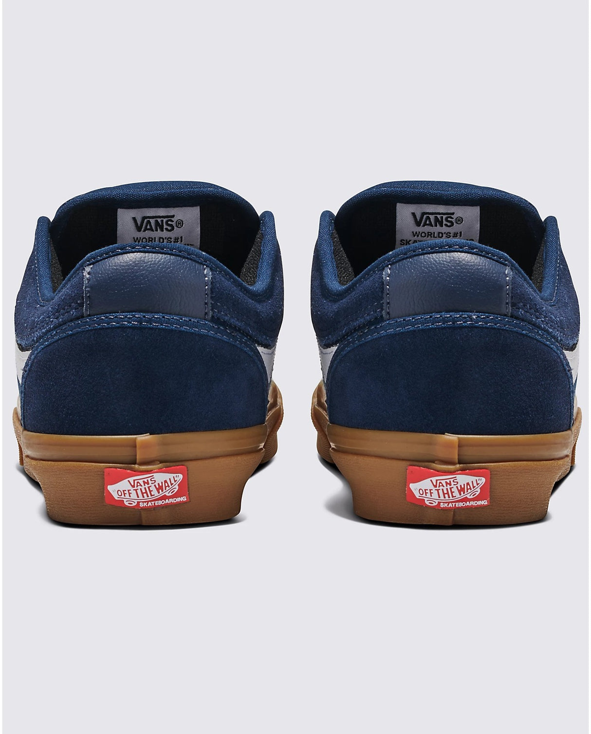 Vans Skate Chukka Low Side Stripe Lace Up Shoes in Dress Blues/Gum