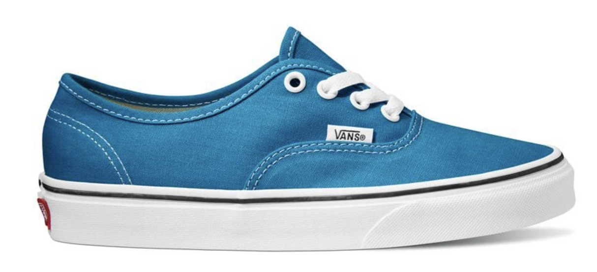 Vans Mens Authentic Canvas Shoes Sneakers Classic Skateboard Casual - Blue