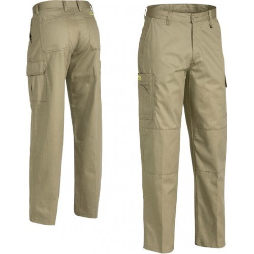 Bisley Mens Insect Protection Cool Lightweight Utility Work Pants Trousers - Khaki